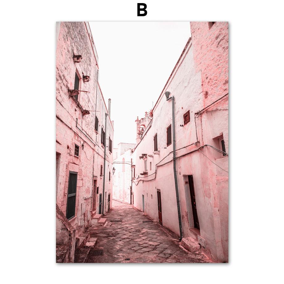 Tower Paris Church Bridge Portugal 28 Tram Street Wall Art Print Canvas Painting Nordic Poster Decor Pictures For Living Room