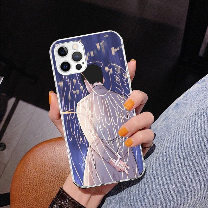 Angel Castiel Supernatural Phone Case For iPhone 17 Air 16 Pro Max 16E 15 + 14 Plus 11 12 13 Mini 7 8 SE Gift Print Cover Fundas
