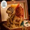 Silicone Mould For Tigers Themed Candle And Decorative For Candle And Diffuser Stone