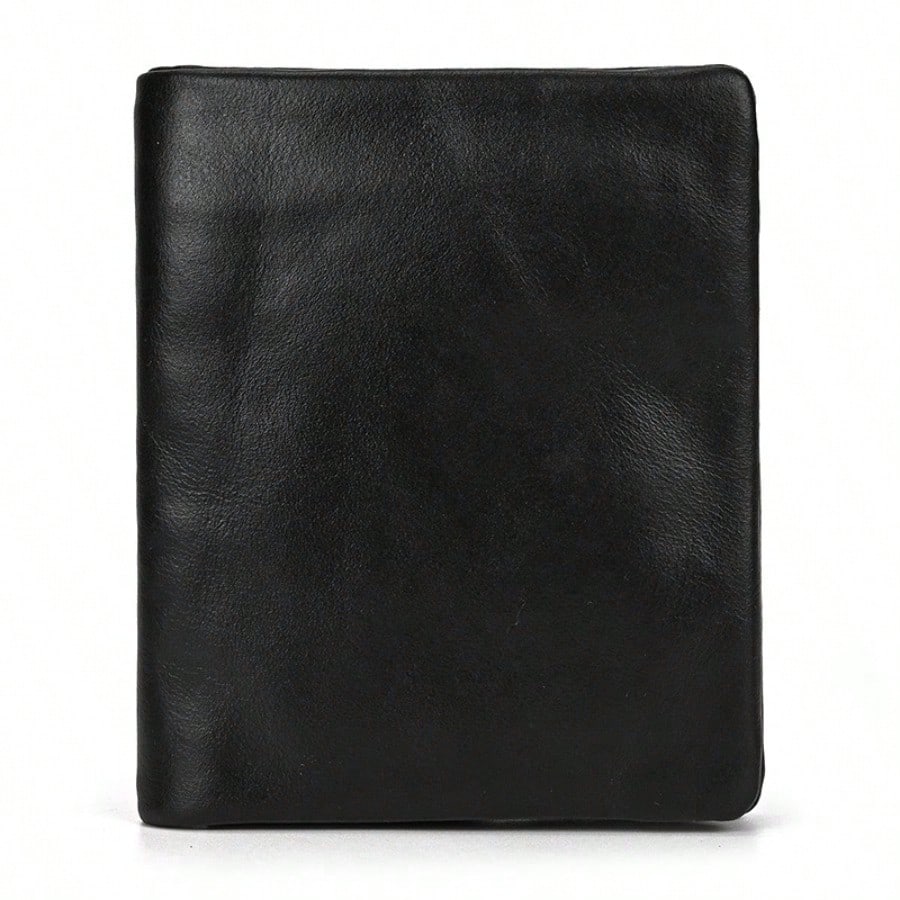 Portefeuille Court Premium Hommes et Femmes Multi-Cartes Sac à Monnaie Portefeuille Court à Fermeture Éclair Black multicolore