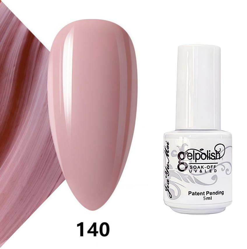 GELPOLISH Nail Art Set: Base, Top Coat, Transparent & White Gel Polishes