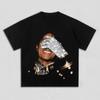 Yazlık Erkek MJ Michael Jackson Baskılı Pamuklu Unisex Bisiklet Yaka Kısa Kollu Erkek ve Kadın Moda Hip Hop Tişört Hayran Hediyesi