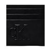 Calvin Klein Embossed Logo Letter Combination Faux Leather Card Holder Women Accessories Black K60K612747BEH