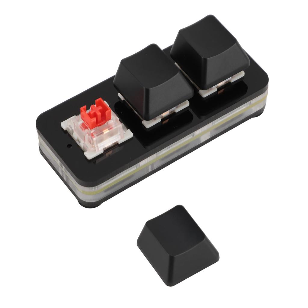 3 Key Keypad USB Mechanical Gaming Keyboard RGB Customized Programmable Keypad with Red for Work
