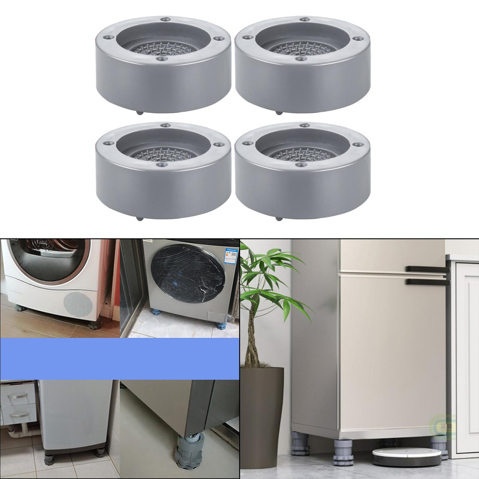 Anti Vibration Pads Washing Machine Feet Mat Prevent Shaking Adjustable Furniture Mat Feet Pad Non-Slip and Noise Reducing