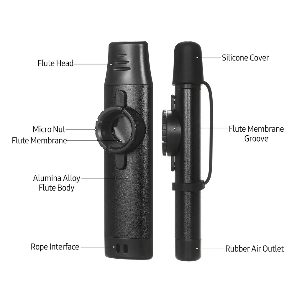 Aluminum Alloy Kazoo Woodwind Instrument Musical Instrument for Beginners Silver