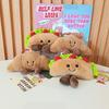 Cute Cute Taco Cake Pendant Plush Toy Doll Hamburger Sandwich Bag Hanging Keychain Rag Doll