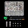 Professional Resin Rhinestones Nail Art Supplies 12Compartment For Customized Manicure And Pedicure Resin Nail Gems