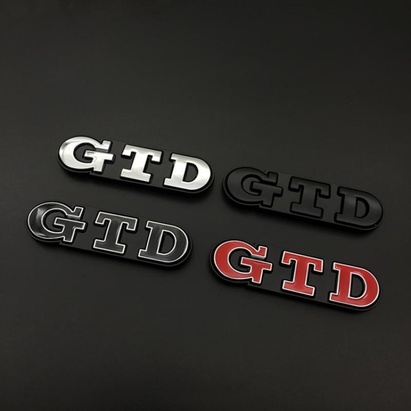 3D Metal GTD Logo Car Stickers Decals Front Hood Grill Emblem Badge for GTD Go-lf 2 4 5 6 7 8 R MK4 MK5 MK6 MK7 MK3 MK2