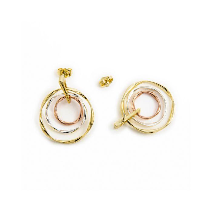 Luxenter 18K Yellow Gold Finished Earrings - Ushdao