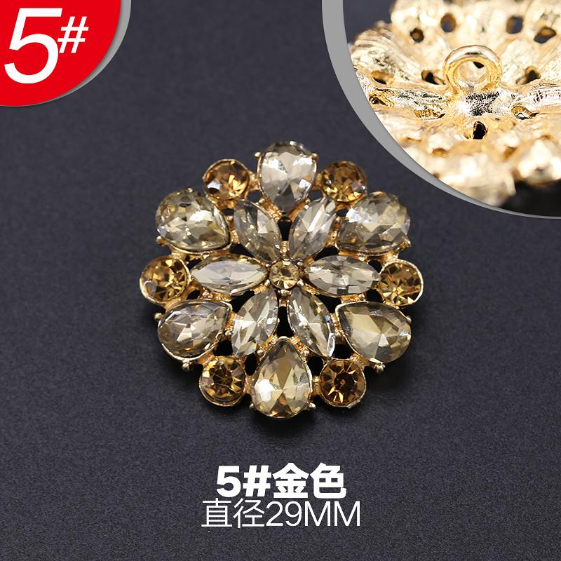 1pcs High-grade Coat Button for Clothing Metal Fur Button Mink Button Decorative Accessory