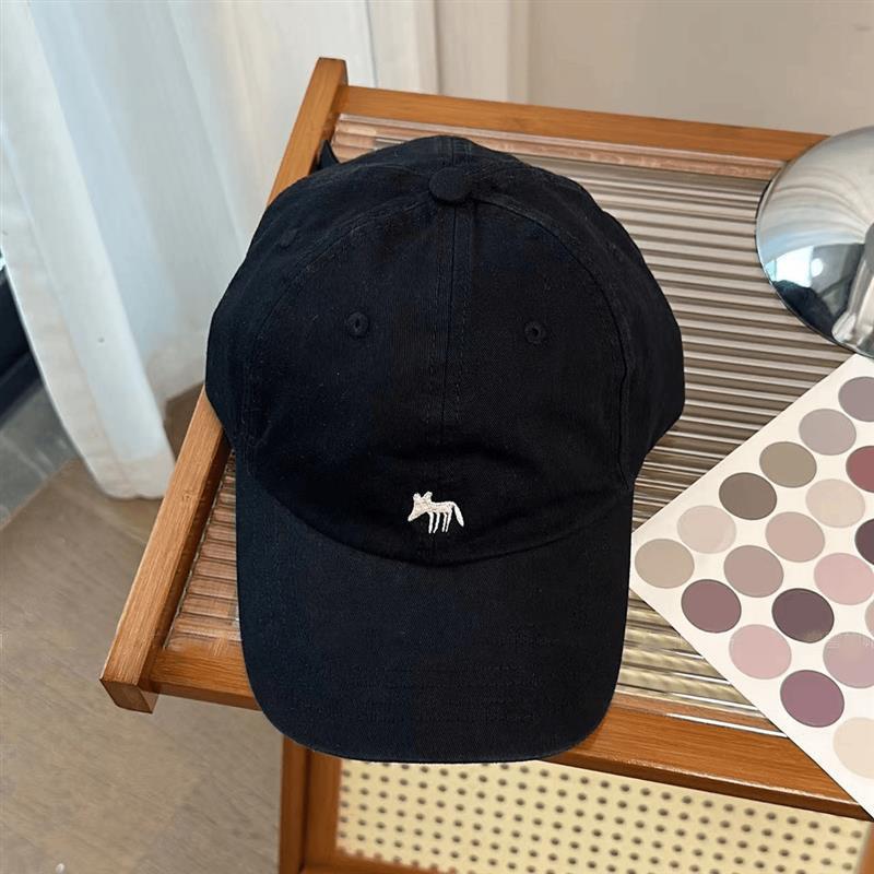 High Quality Purple Fox Baseball Cap Cute Versatile Men's and Women's Four Seasons Street Fashion Cap Showing Small Face