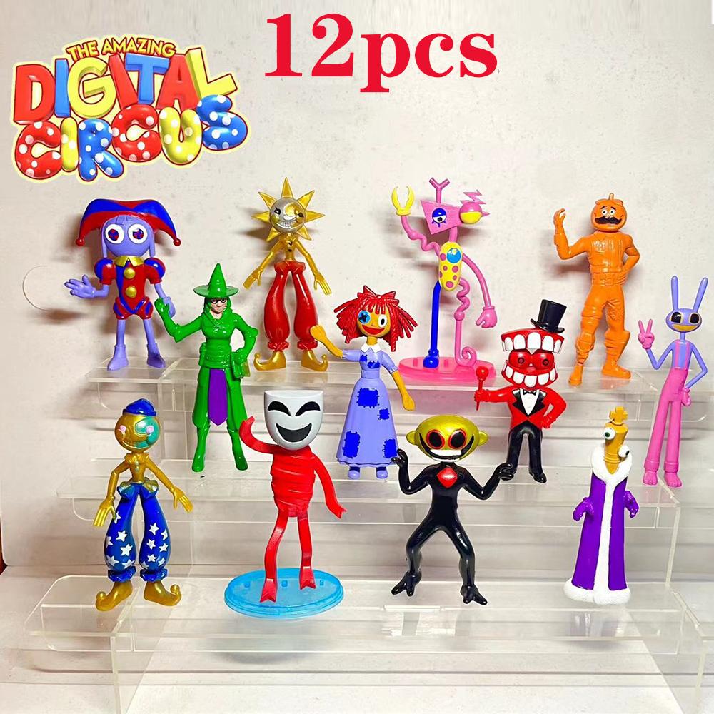 6-12Pcs Cartoon Characters Figura Model PVC The Amazing Digital Circus Anime Action & Toy Figures For Kids Birthday Gift