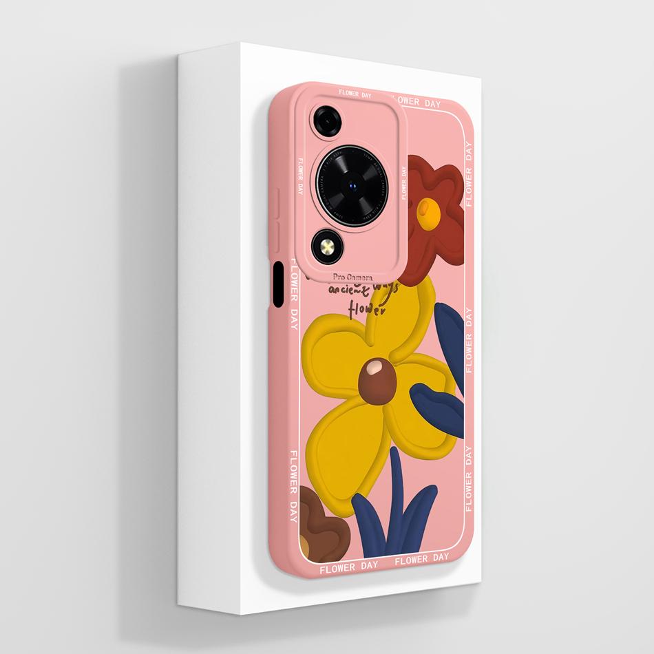 Case For Huawei Nova Y72 Cute Design Phone Cover Camera Protector Soft Liquid Silicone Funda Models MGA-LX3 Protective Bumper