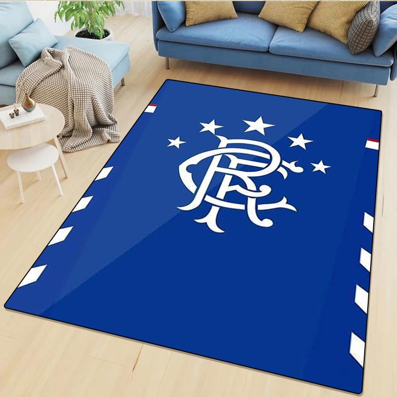 1Pc Rangers Football Club Print Rug - Home Decoration Carpet For Living Room Bedroom Flooring Computer Chair Area Rug