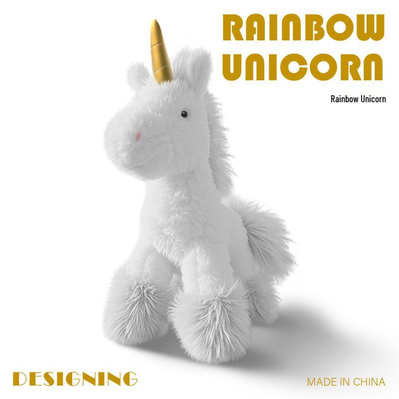 Rainbow Unicorn Plush Toy Pendant - Children's Comfort Doll Gift
