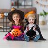 Elegant Curved Brimmed Witch Hat With 3D Butterfly Decoration Halloween Cosplay Accessory Multiple Colors