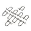 Lixada 10 PCS U Shape Anchor Shackle Outdoor Rope Paracord Bracelet Buckle Stainless Steel