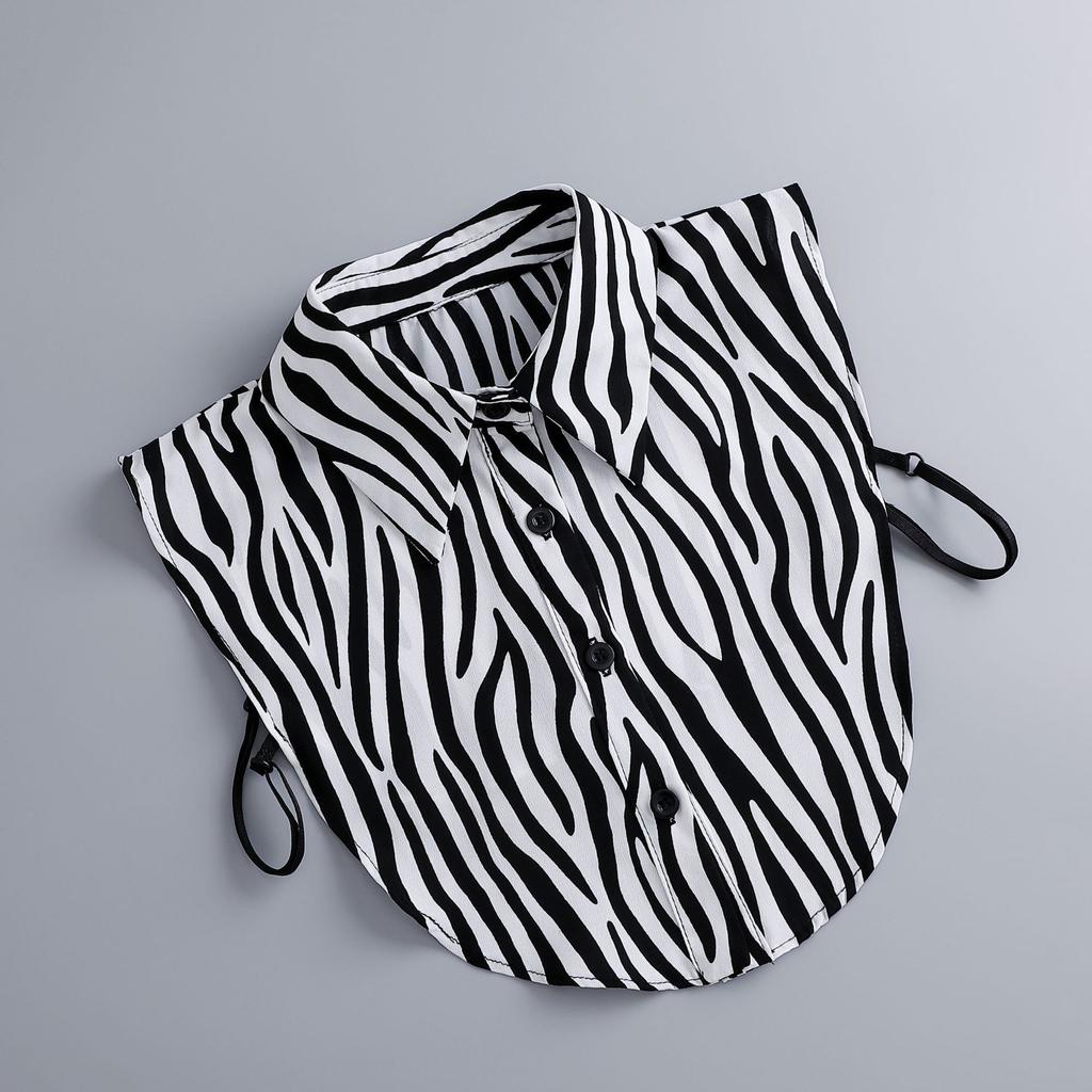 Vintage Women Shirt False Collar Lapel Shirt Detachable Collar Female Removable Button Down Fake Collar Sweater Suit Decor