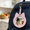 Badge Case 55/75mm  Badge Protective Case Cat Shape Transparent Fan Supplies Waterproof Badge Display Bag Hangable Portable