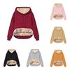Arctic Fleece Womens Hoodie Sweatshirt With Pockets For Casual Winter Wear
