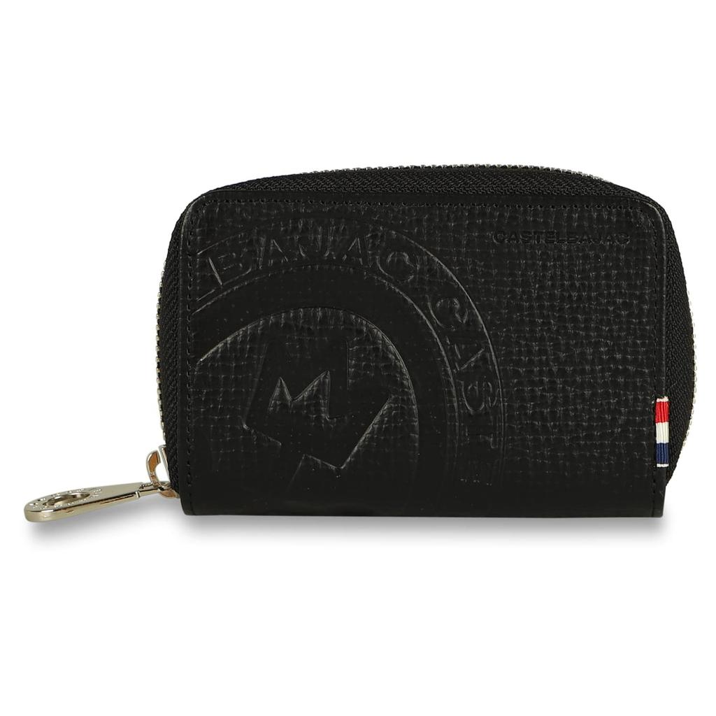 Key Case Piccolo Smart Key Genuine Leather Round Zipper 4 Rows PICCOLO SERIES KEY CASE 22612 Black [Castelbajac] Men's Women's
