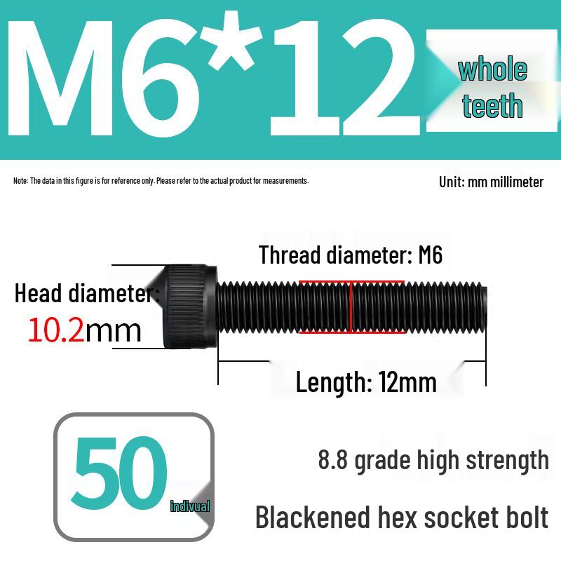 8.8 High-Strength Socket Head Cap Screw Bolt (M4-M20)