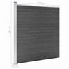 Fence Element Set WPC 353x186 Cm Black