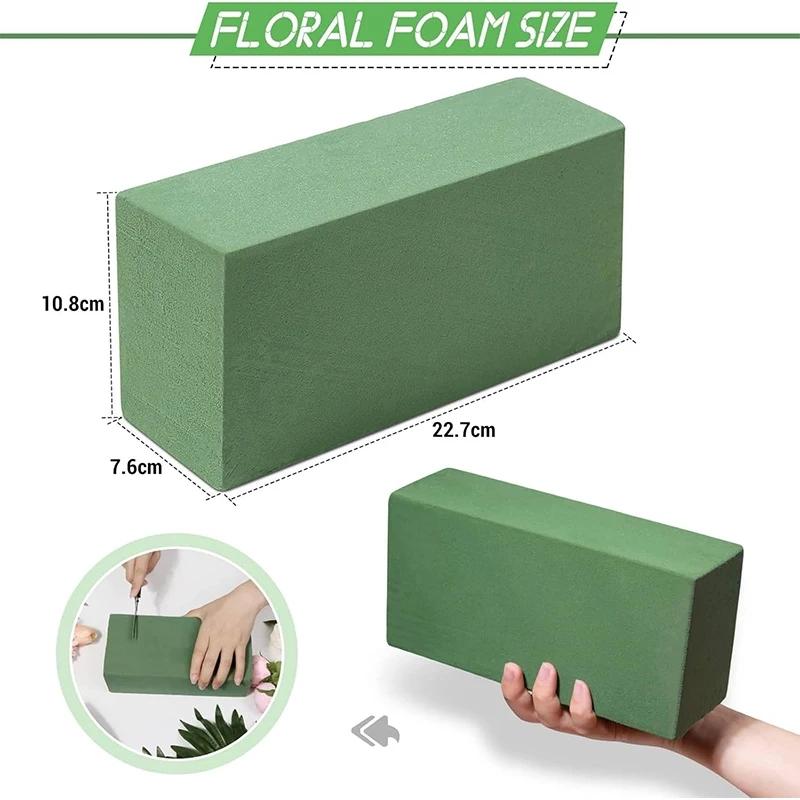 

1/2/3Pcs 10x20CM Green Flower Foam Square Foam For Flower Arrangements Foam Blocks Wedding Crafts Flower Arrangement Foams Mud 1Pcs зелёный