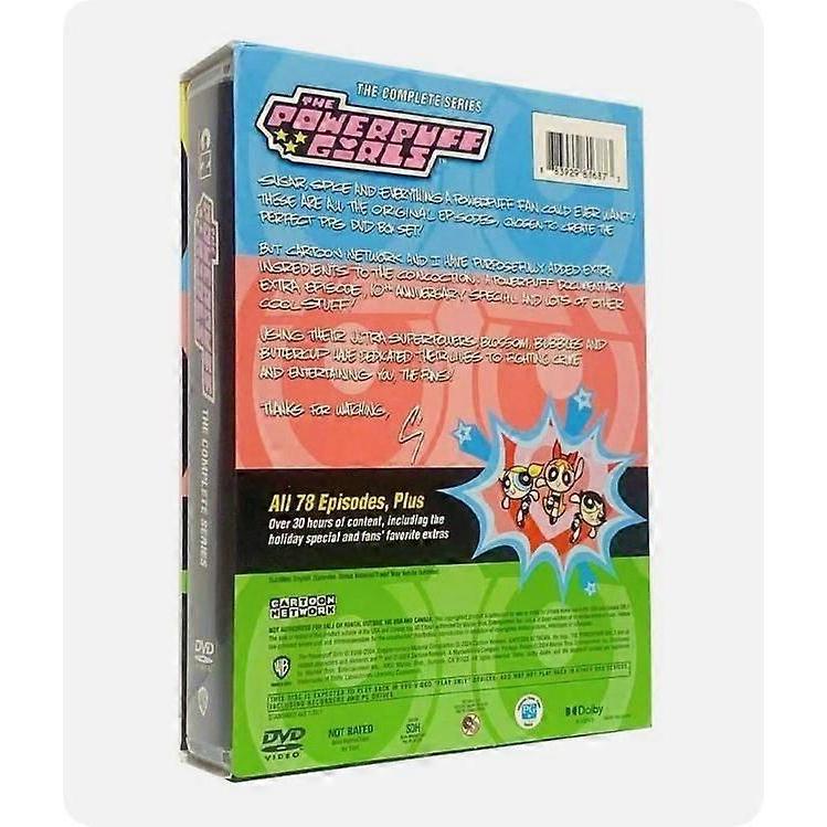 Powerpuff Girls: The Complete Series (DVD 2024 12-Disc Box Set)  New
