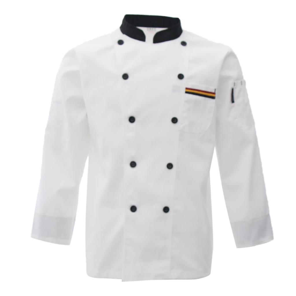 Men /Women Double Breasted Long Sleeve Chef Jacket Coat Unisex Uniform Men /Women Double Breasted Long Sleeve Chef Jacket Coat Unisex Uniform