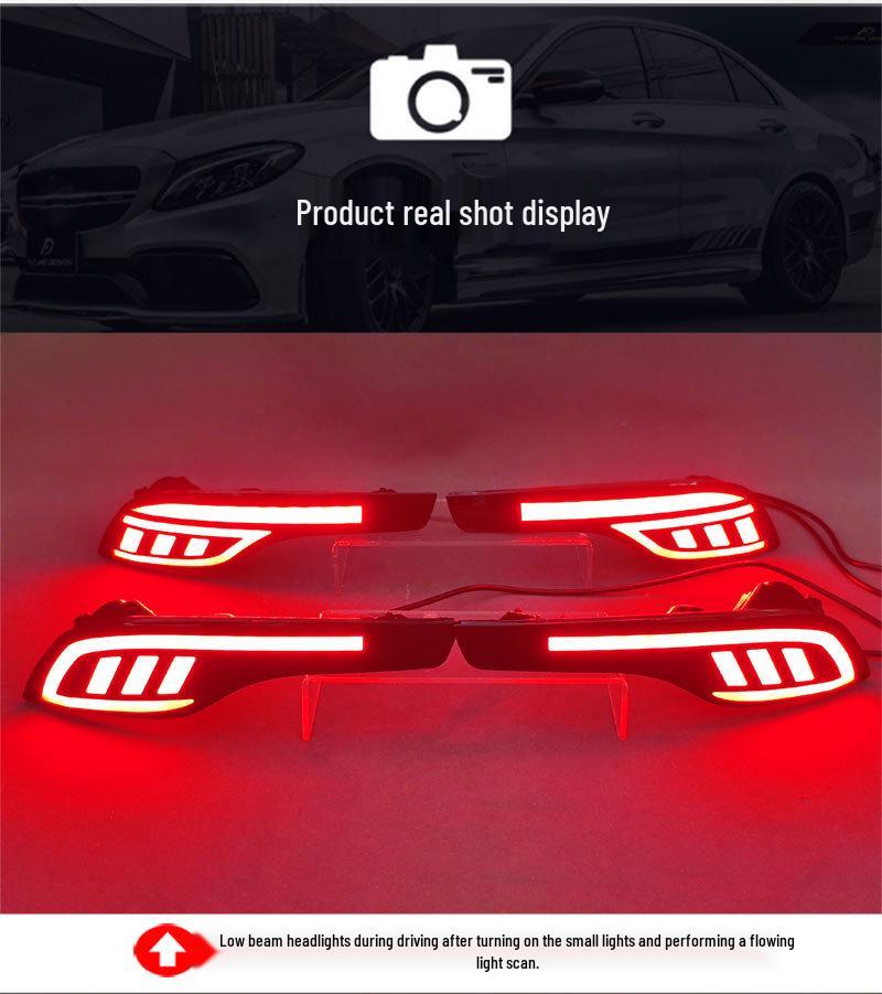 LED Sequential Turn Signal Brake Reflector Mod for 2017-2019 Honda CRV Rear Bumper