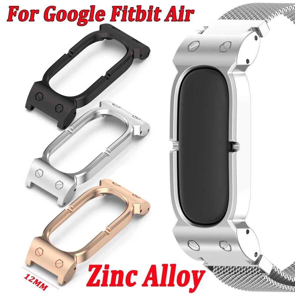 Zinc Alloy Protective Case Frame Watchband Connector for Google Fitbit Air Smart Band Accessories
