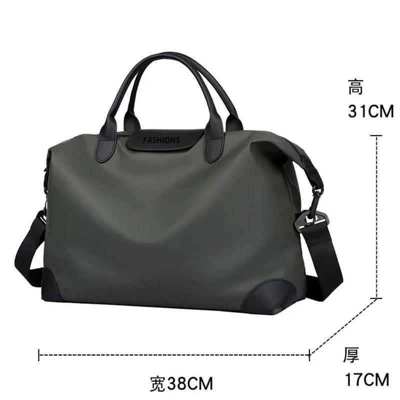 

2025 new fashion trend travel bag fitness bag multi-functional leisure business handbag Korean version portable bag men No specification зелёный