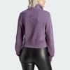 Adidas Originals Premium Essentials Half-Zip Long Sleeve Knit Top Women Tops Dark-Grey Violet IJ8296