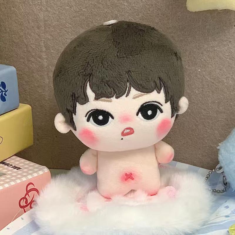 10cm Kawaii Naked Plush Cotton Doll Idol Stuffed Super Star Figure Doll Cute Anime Gaming Peripherals Body Doll for Girls Gifts