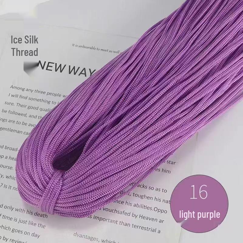 Lightweight Thick Ice Silk Yarn Hand-Knitted Hat & Large Bundle for Spring/Summer Crochet
