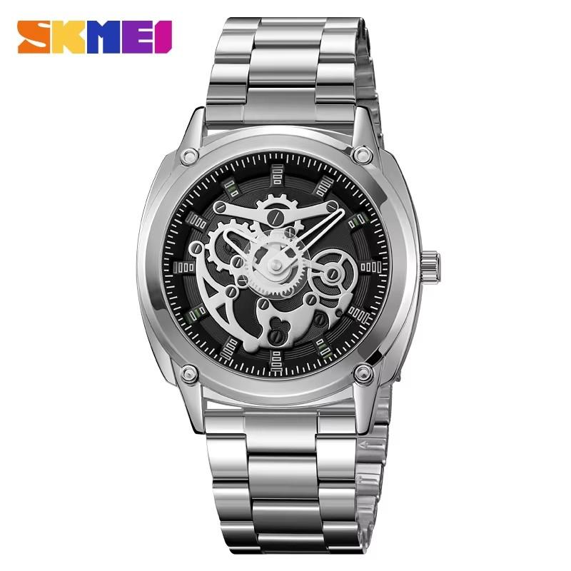 Skmei 2293 Unique Design Dial Men's Watches Quartz Movement Sport Stainless Steel Business Fashion Waterproof Wristwatch for Men