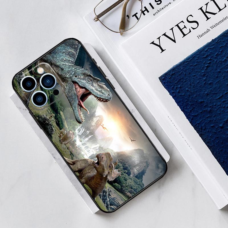 Dinosaur Case For iPhone 17 Air 15 14 13 12 11 16 Pro Max Mini 16 15 Plus 16e Funda Silicone Cover
