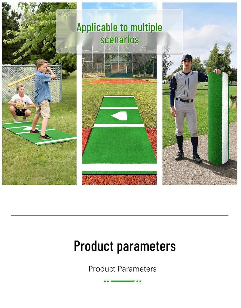 SEEKFUNS Portable Baseball & Softball Pitching/Batting Practice Mat for Outdoor Sports