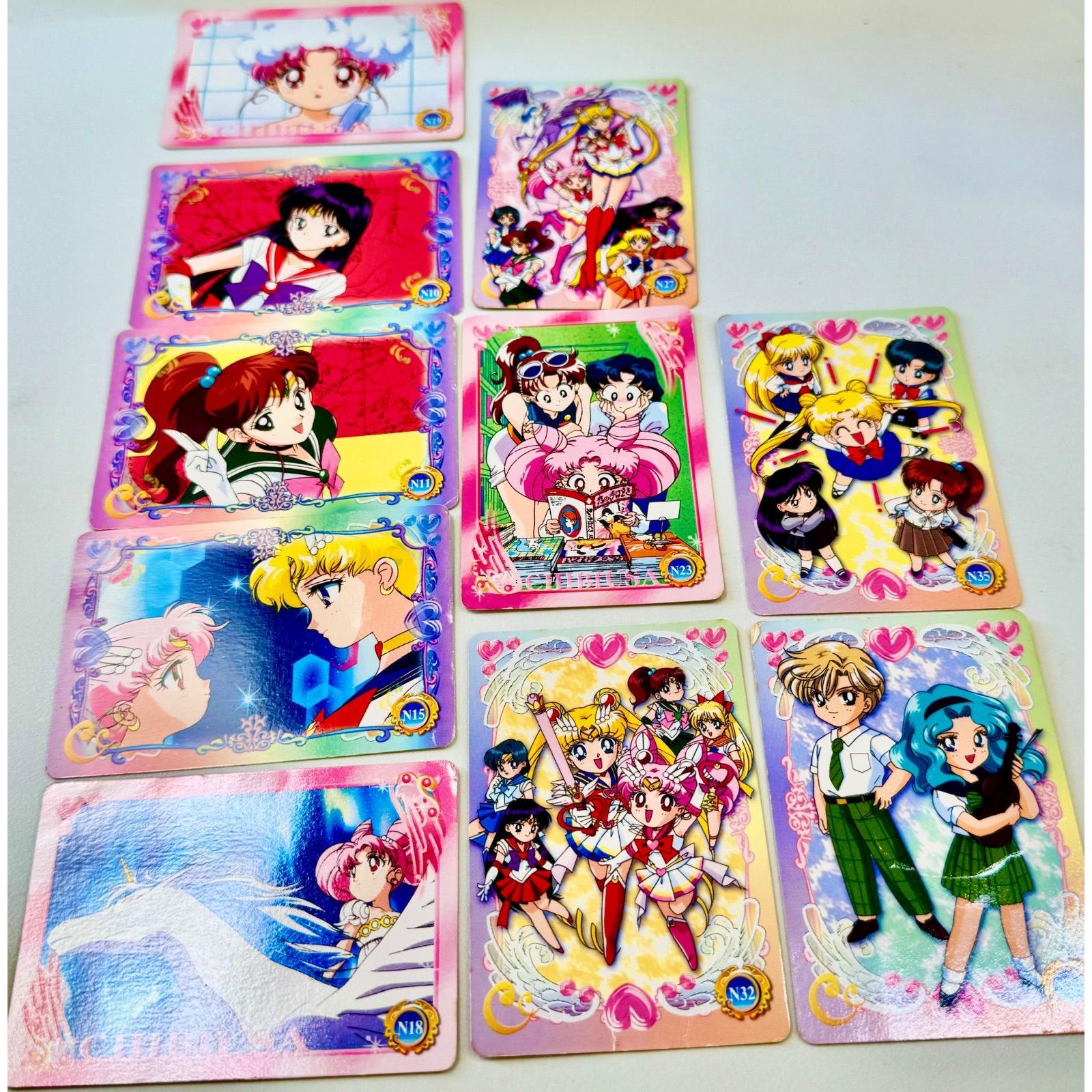 Used [I7-79] Sailor Moon World Carddass 10-piece set