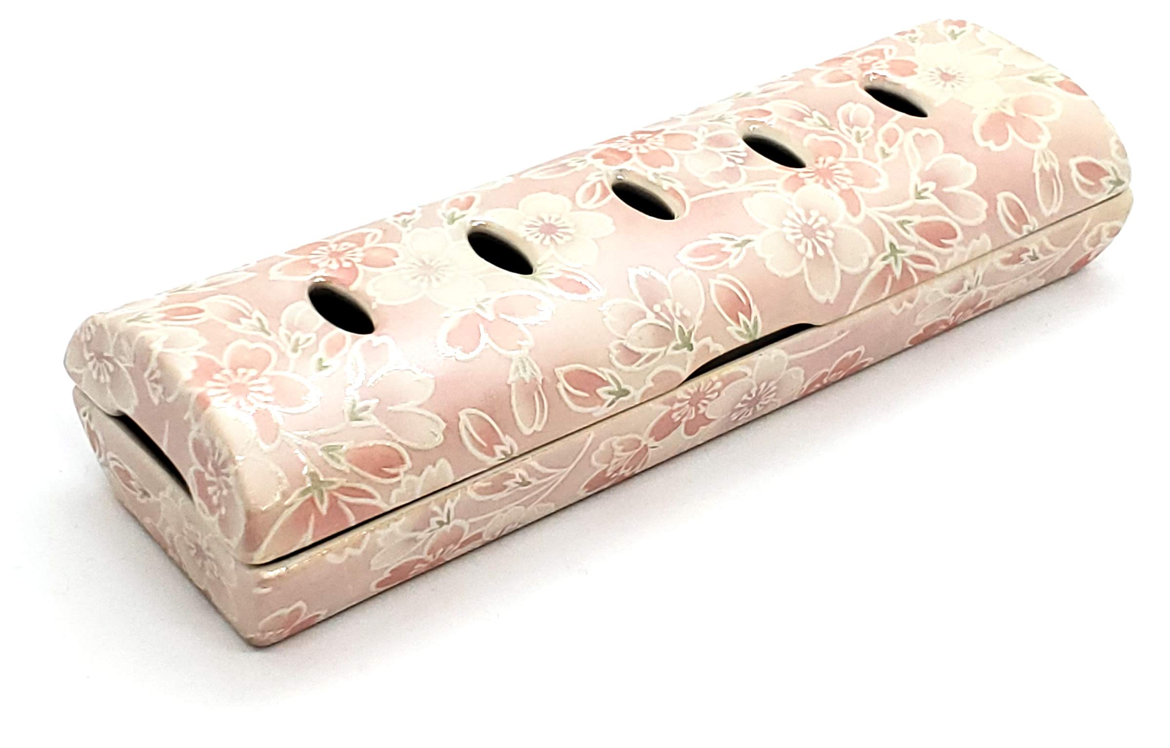 

Виріб Уруші SakurakoromoРожевий [Міноська кераміка] Горизонтальна циліндрична курильниця для пахощів [Косайкі] з вуглецевим повстяним фільтром, Сумісна з паличковими та конусними пахощами