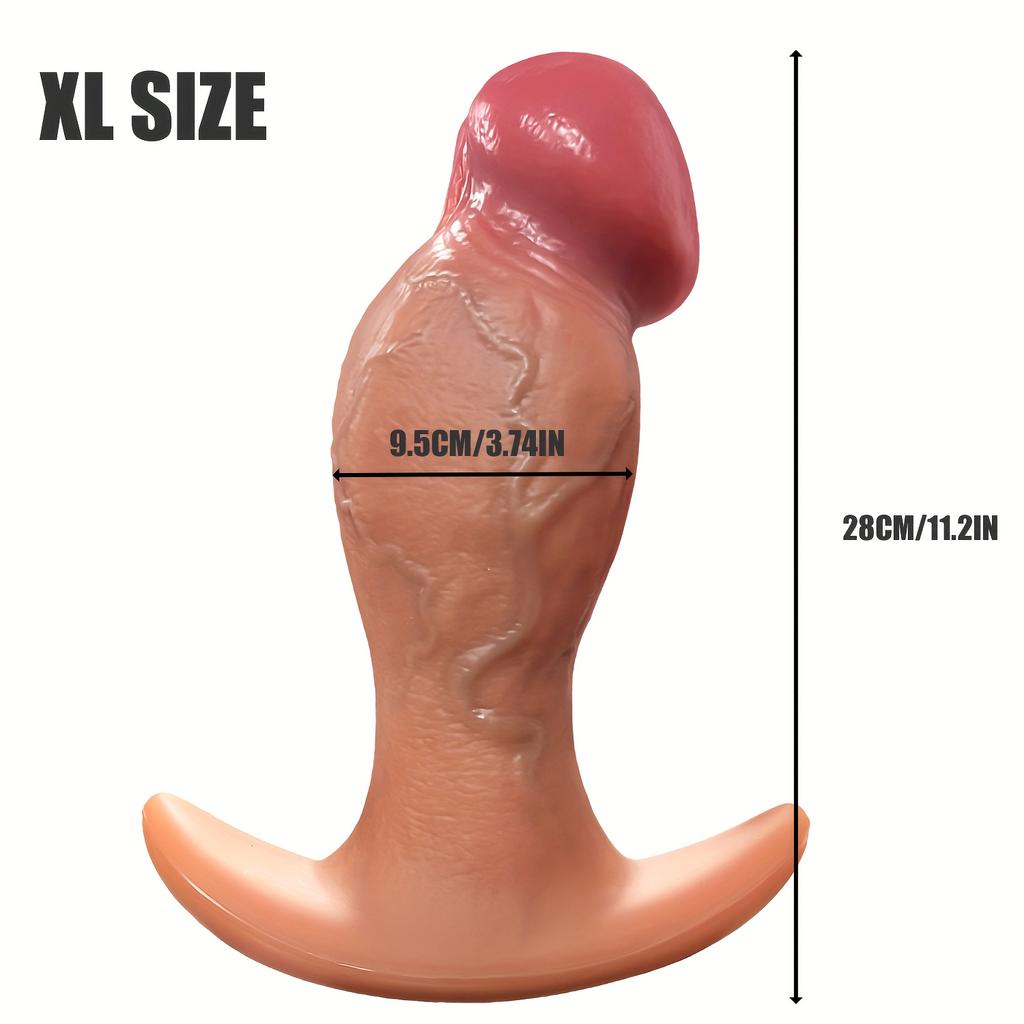 Realistic Big Glans Wearable Dildo Panty - Soft Liquid Silicone G-String Toy for Women & Couples, Hands-Free Pleasure, Durable & Sexy Design