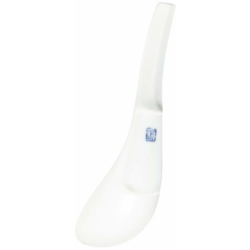 Arita Ware Ojiyama Kiln "Ultimate Renge" Ramen Spoon, Red Camellia Design, Approx. 16cm Diameter, Lotus Flower Design, Ceramic, Dishwasher Safe, Made