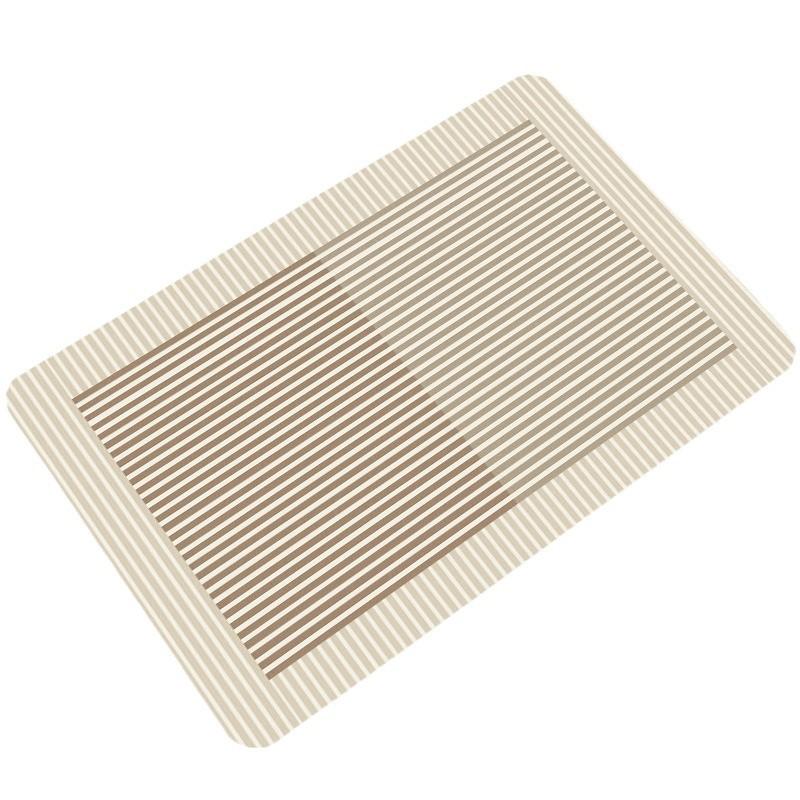 Sim-ple Lines Diatom Mud Ground Surface Mat Moisture Moisture-wicking Dirt Resistance Foot Mat Bathroom Door Area Mat Strong Moisture