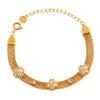 Fashion Trend New Flower Mesh Bracelet Women's Niche Gold-plated High-end Hand Jewelry