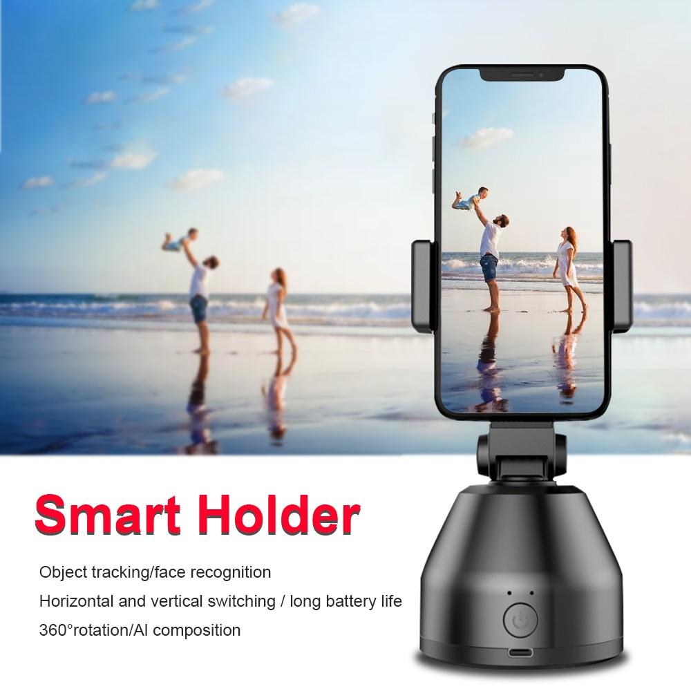 Upgrade Fashion Multifunction Smartphone Holder Gimbal Camera PTZ Smart Tracking Gimbal Stabilizer Face Recornition 360° Rotation VLOG Shooting