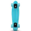 22" Beginner Adult Skateboard with Plastic Deck, Single Kick, and Water Transfer Design for Street Cruising.