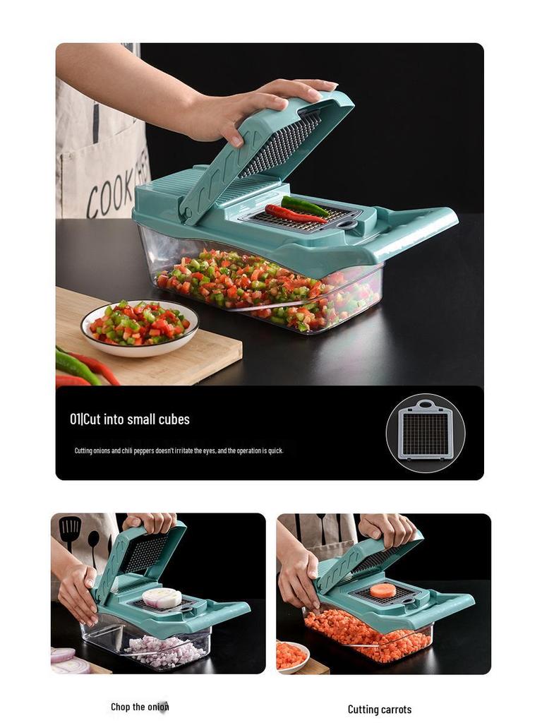 Multifunctional Kitchen Tool Set: Grater, Egg Separator, Vegetable Dicer & Slicer