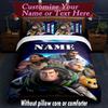 Custom Name 3pcs Duvet Cover Set, Space Adventure Astronauts Aliens Digital Print Bedding Set, Cozy Bedclothes For Bedroom